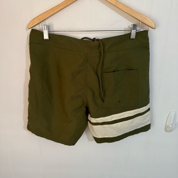 PacSun Cream and Green Swim Board Shorts Budweiser Collab - Picture 2 of 4